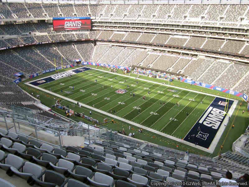 Seat view from section 334 at Metlife Stadium, home of the New York Giants