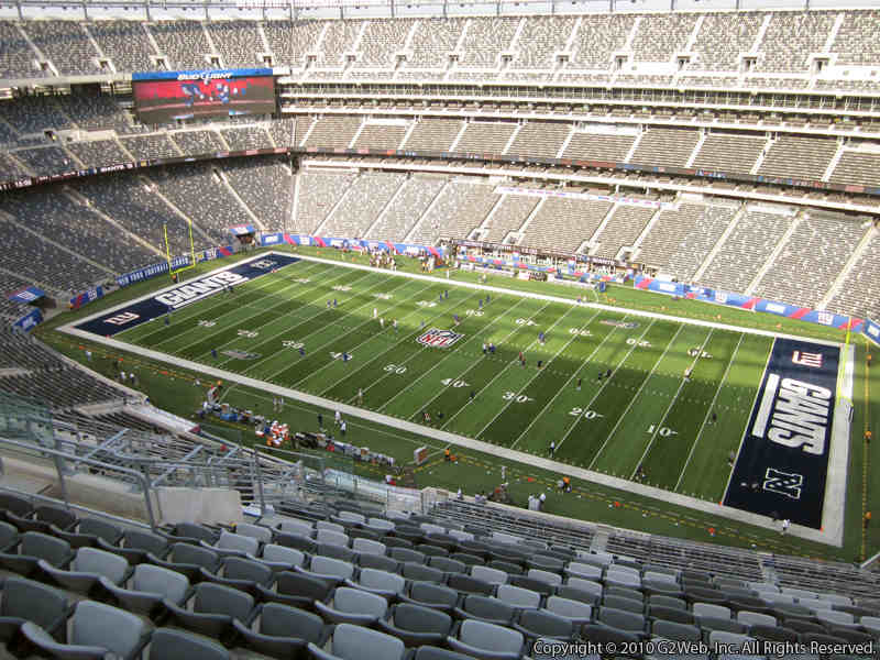 Seat view from section 335 at Metlife Stadium, home of the New York Giants