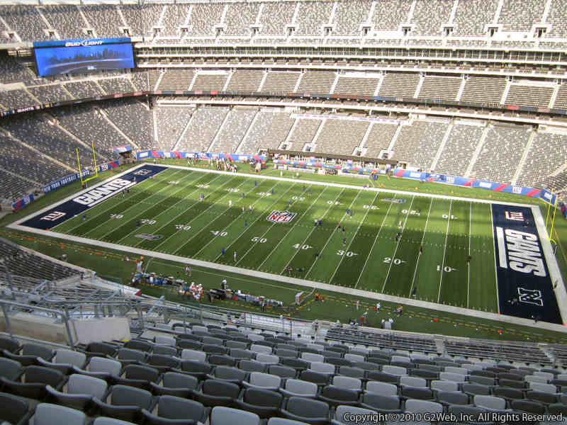 Seat view from section 336 at Metlife Stadium, home of the New York Giants