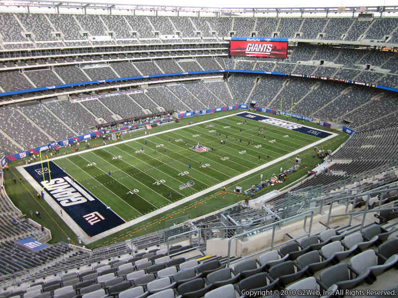 Seat view from section 344 at Metlife Stadium, home of the New York Giants
