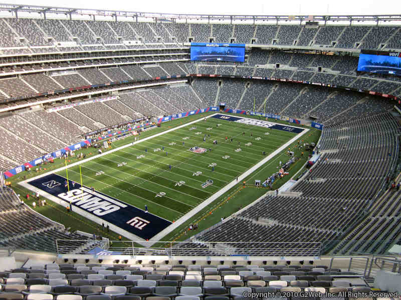 Seat view from section 346 at Metlife Stadium, home of the New York Giants