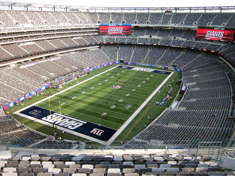 Seat view from section 347 at Metlife Stadium, home of the New York Giants