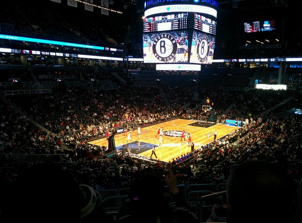 Seat view from Section 112 at the Barclays Center, home of the Brooklyn Nets
