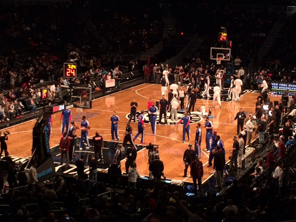 Seat view from Section 114 at the Barclays Center, home of the Brooklyn Nets