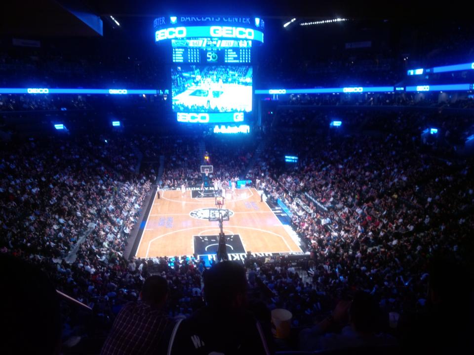 Seat view from Section 217 at the Barclays Center, home of the Brooklyn Nets