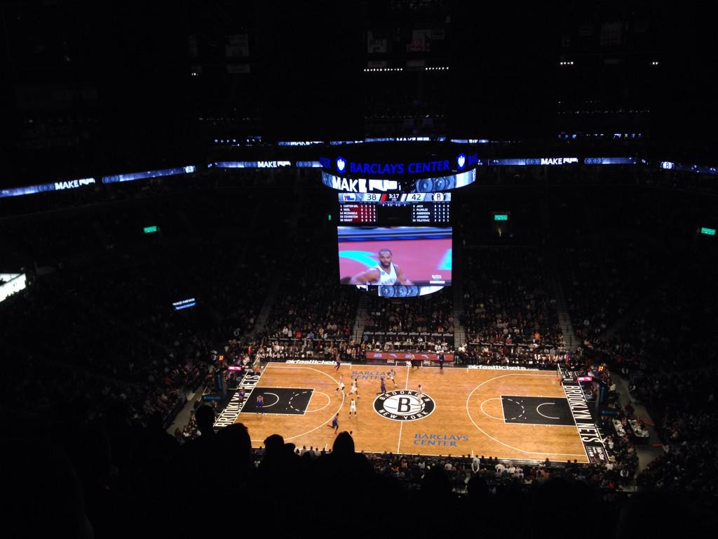 Seat view from Section 223 at the Barclays Center, home of the Brooklyn Nets