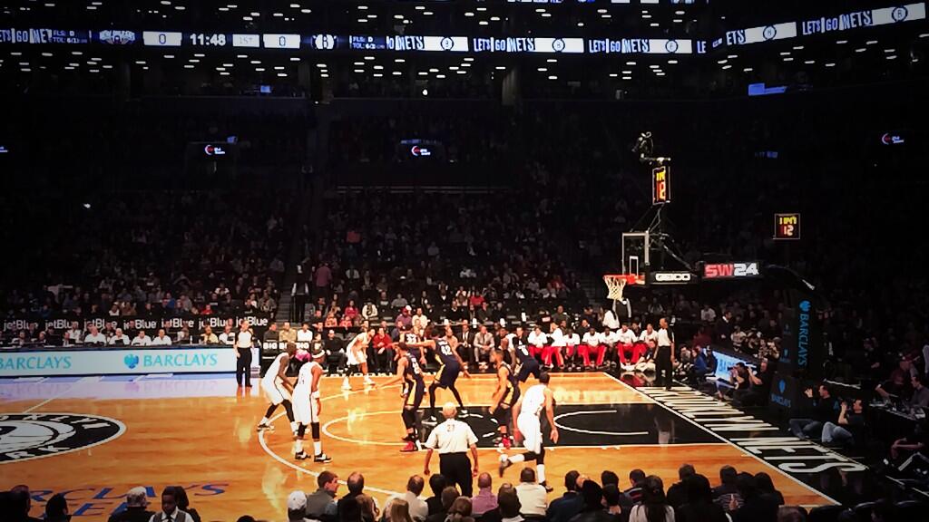Seat view from Section 23 at the Barclays Center, home of the Brooklyn Nets