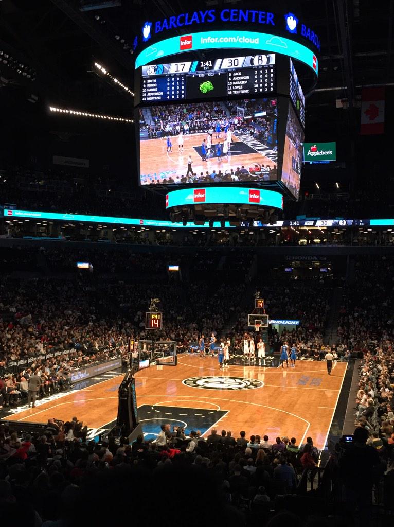 View from Section 31 at Barclays Center