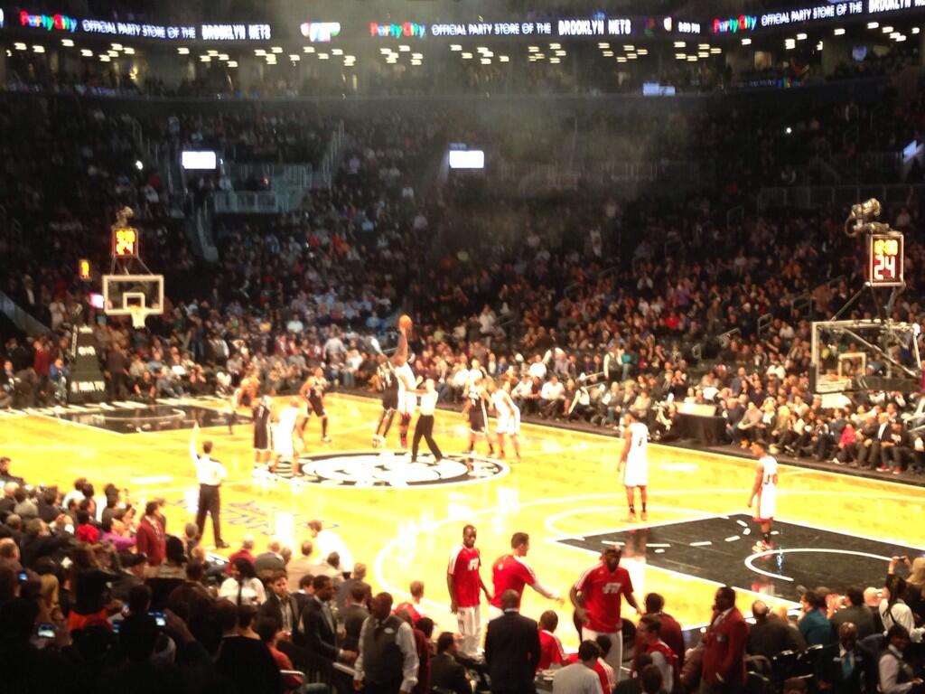 Seat view from Section 4 at the Barclays Center, home of the Brooklyn Nets