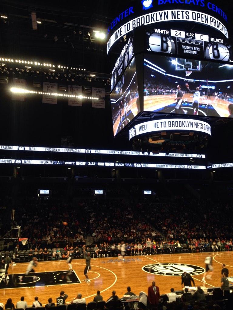 Seat view from Section 9 at the Barclays Center, home of the Brooklyn Nets