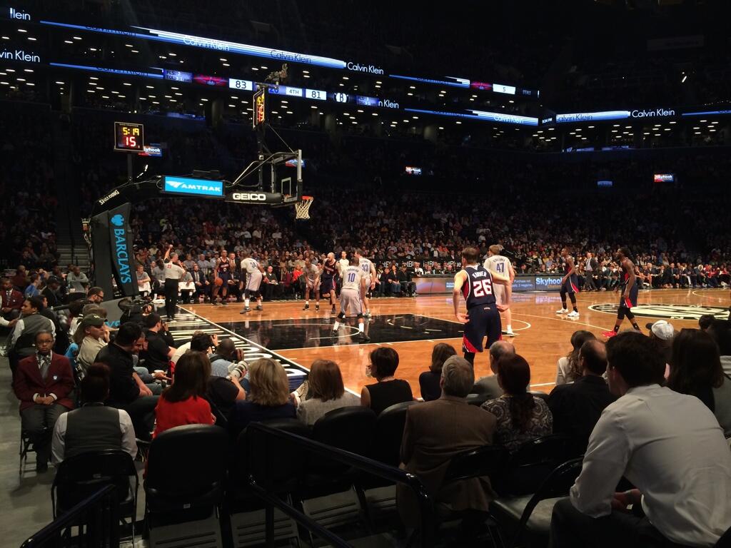 View from Section 26 at Barclays Center