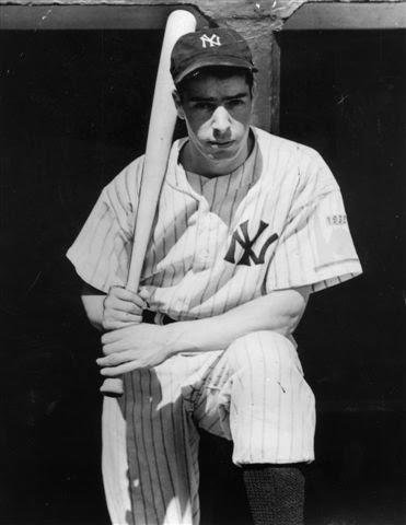 Photo of legendary Yankees center fielder Joe DiMaggio aka "The Yankee Clipper". 
