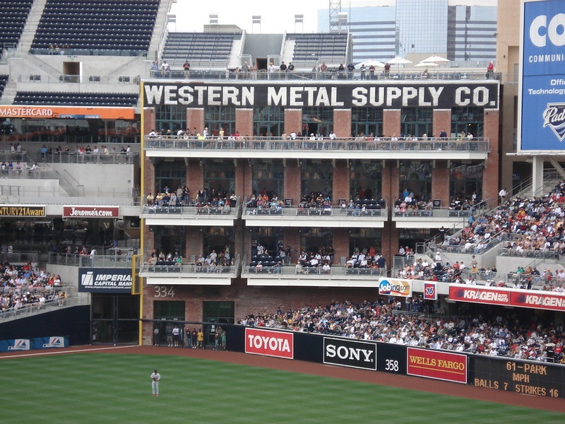 Photo of the Western Metal Supply Co. rooftop at Petco Park. Home of the San Diego Padres.