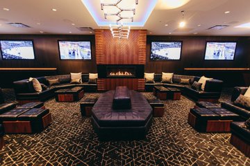 Photo of the Encore Suite lounge at Rogers Home, home of the Vancouver Canucks.