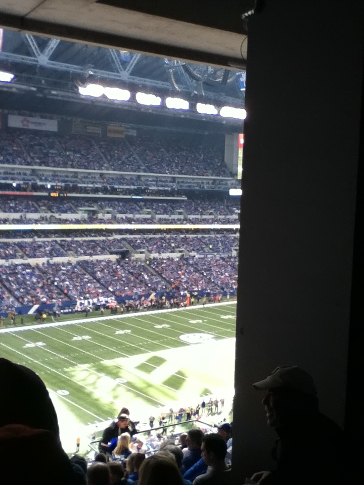 Obstructed view - Section 446 at Lucas Oil Stadium