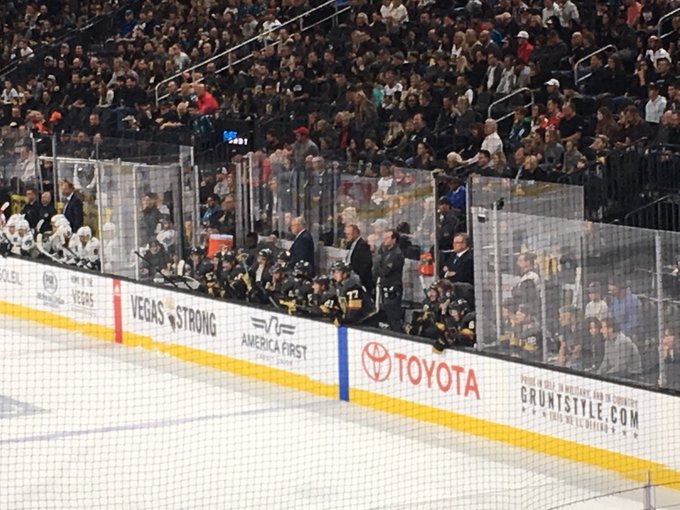 Photo of the Dream Seats at T-Mobile Arena during a Vegas Golden Knights game.