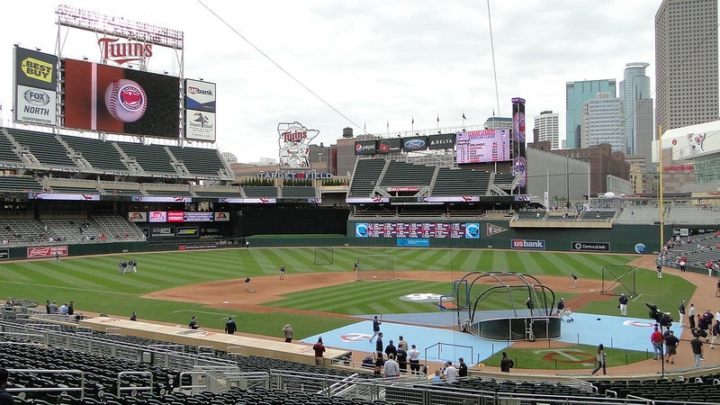 Photo taken from the lower level seats at Target Field. Home of the Minnesota Twins.