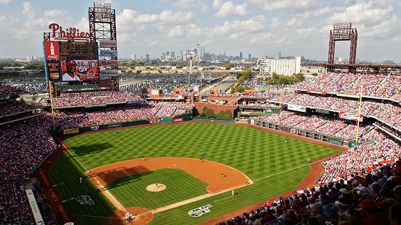 Aerial photo of Citizens Bank Park. Current home of the Philadelphia Phillies. 