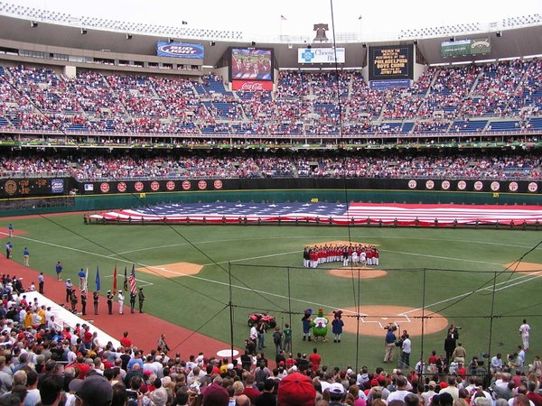 Photo taken from the final game at Veterans Stadium on September 28th, 2003.  Philadelphia Phillies vs. Atlanta Braves.