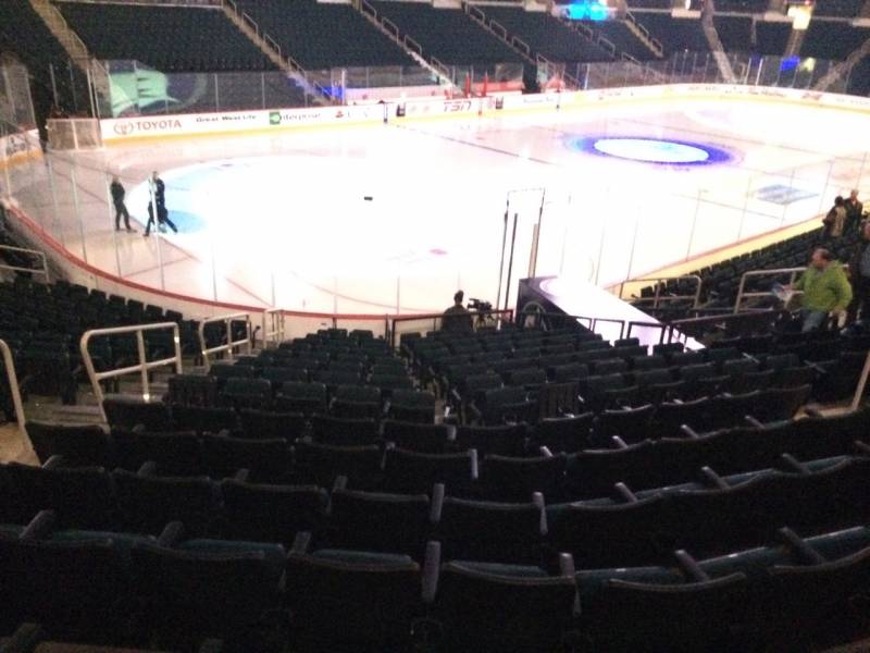 Seat view from section 109 at Bell MTS Place, home of the Winnipeg Jets