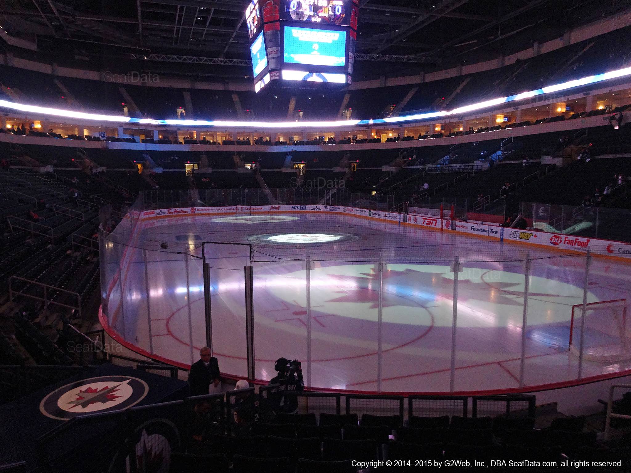 Seat view from section 127 at Bell MTS Place, home of the Winnipeg Jets