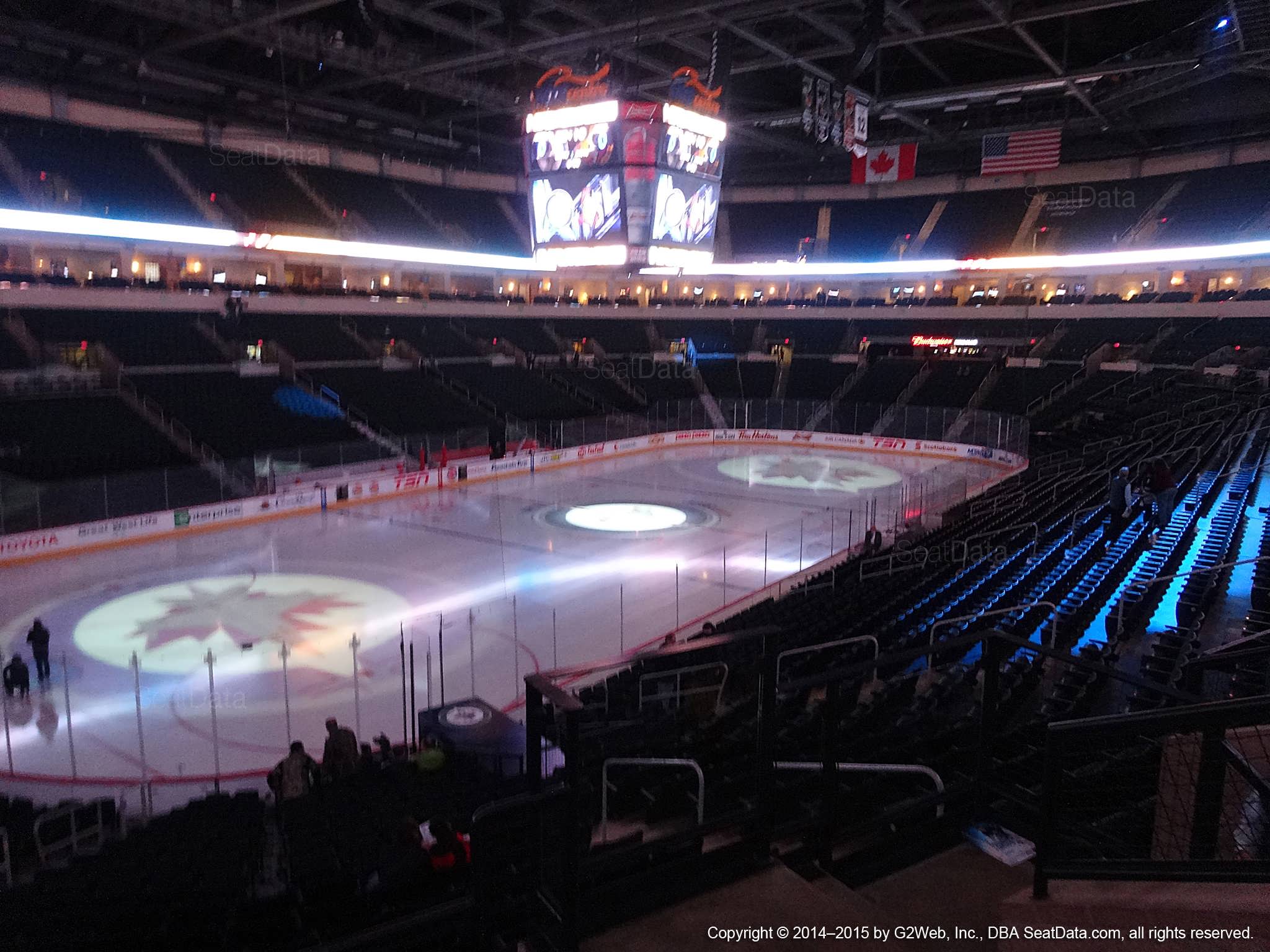 Seat view from section 209 at Bell MTS Place, home of the Winnipeg Jets