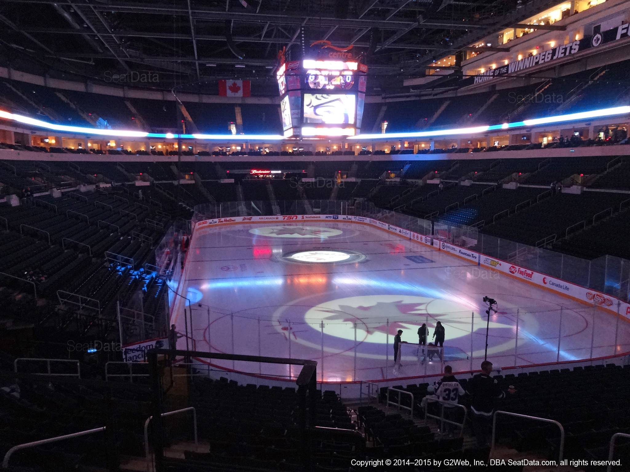Seat view from section 213 at Bell MTS Place, home of the Winnipeg Jets