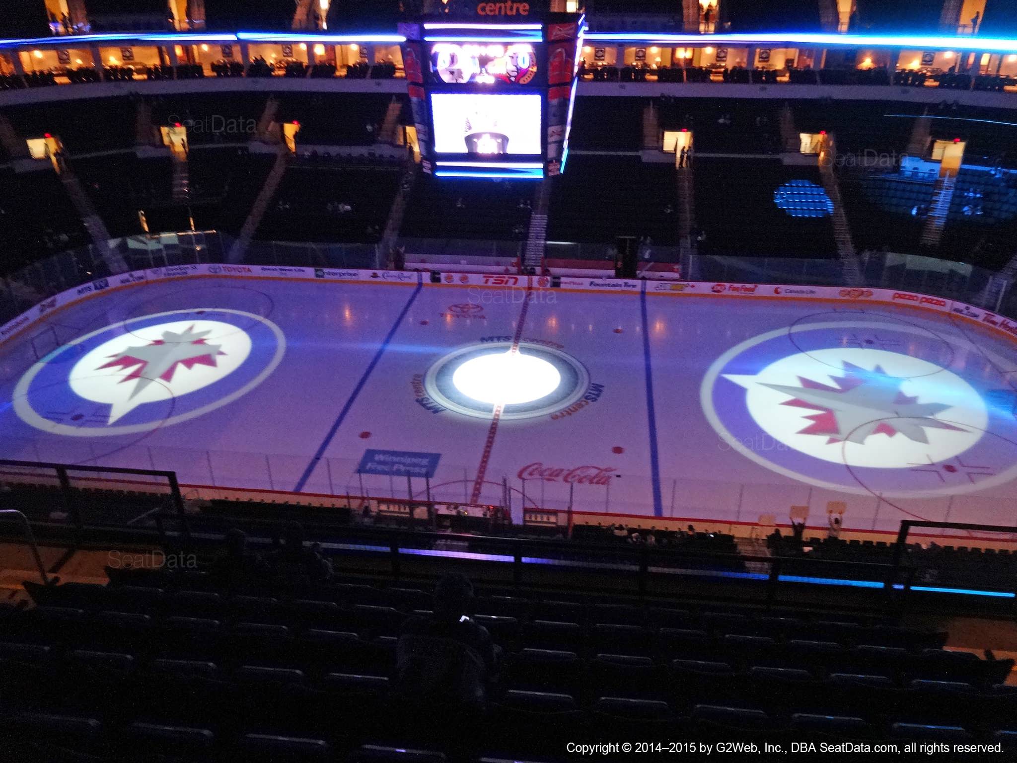 Seat view from section 305 at Bell MTS Place, home of the Winnipeg Jets