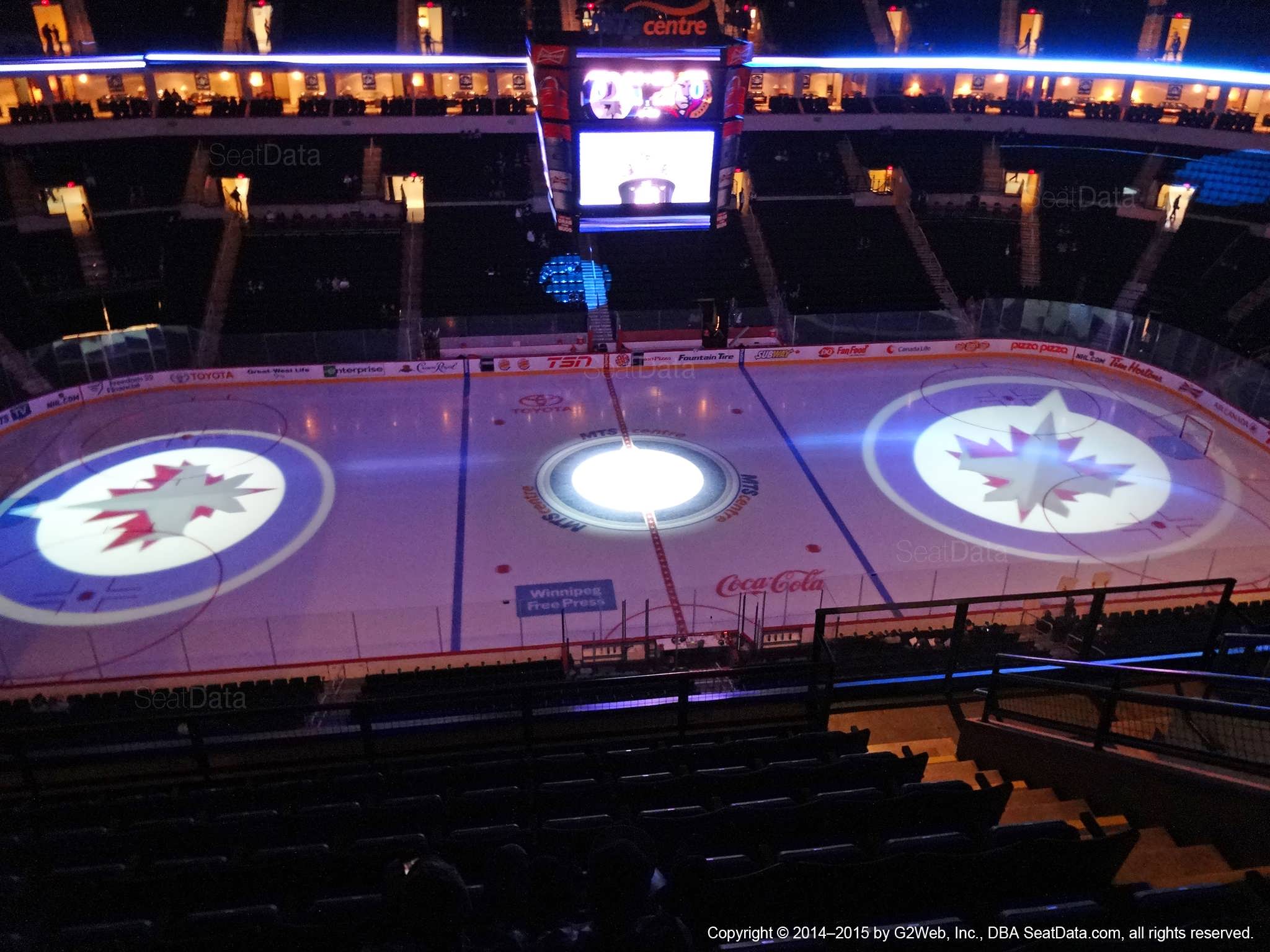 Seat view from section 306 at Bell MTS Place, home of the Winnipeg Jets