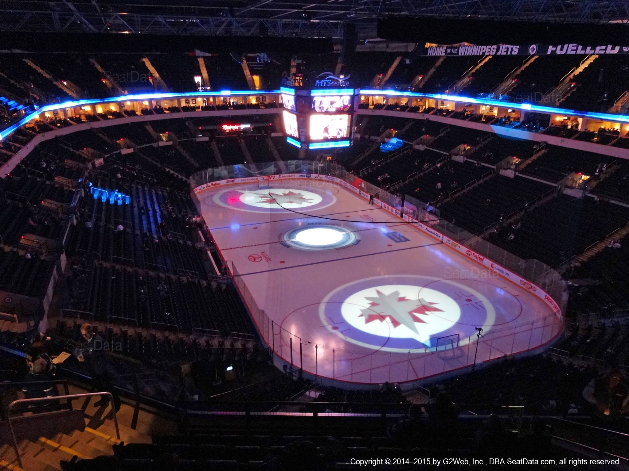Seat view from section 315 at Bell MTS Place, home of the Winnipeg Jets