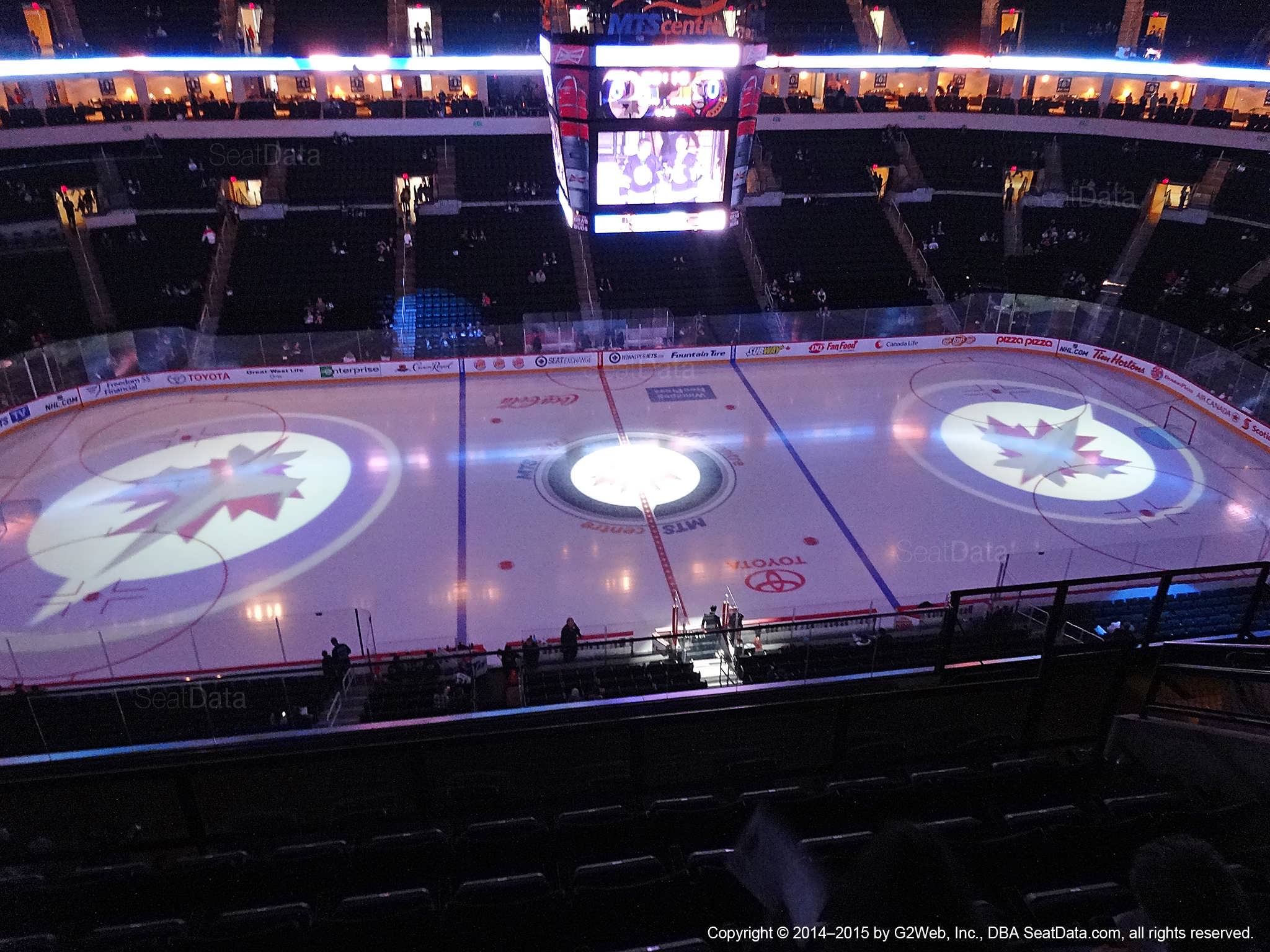 Seat view from section 321 at Bell MTS Place, home of the Winnipeg Jets