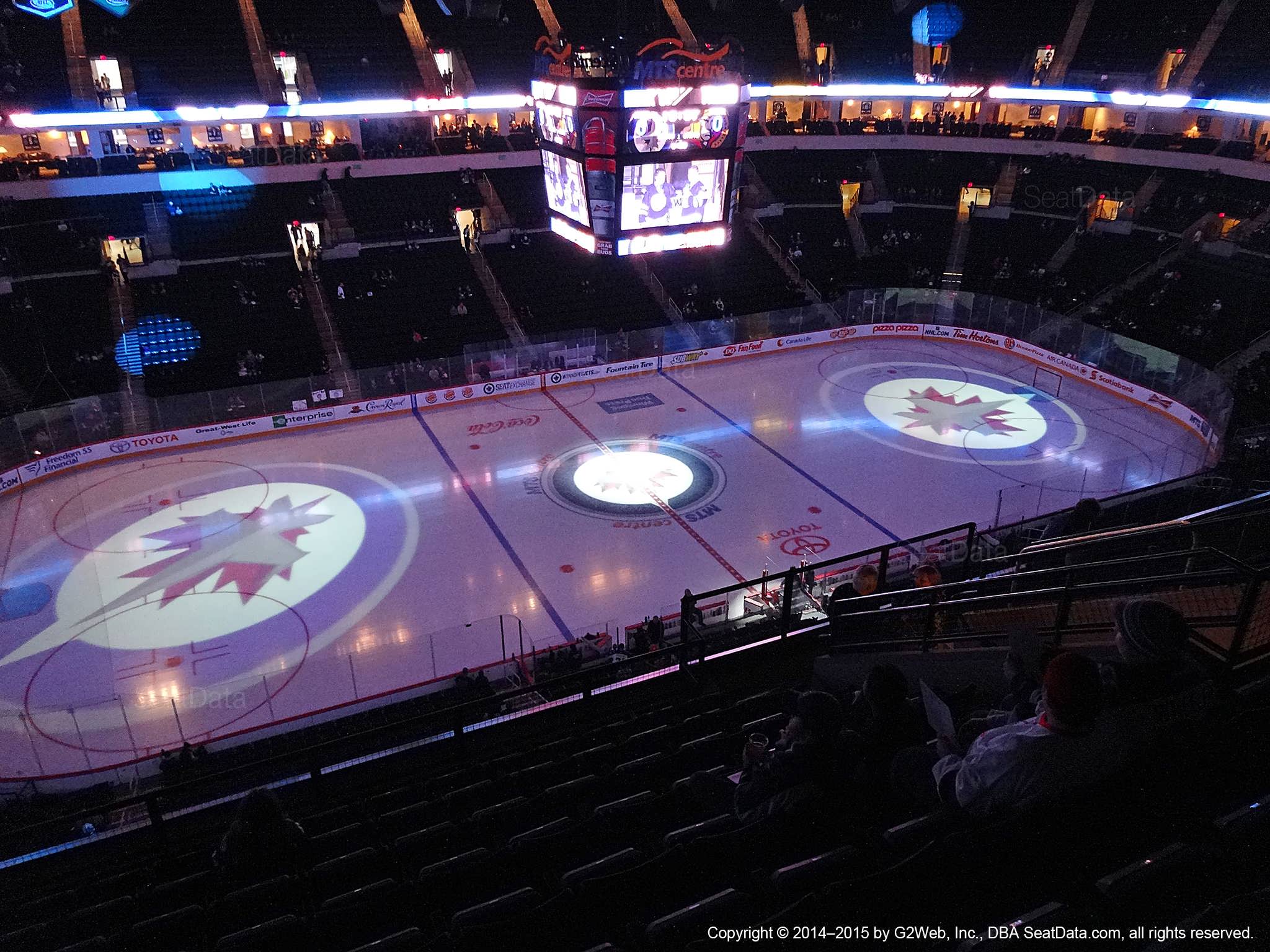 Seat view from section 322 at Bell MTS Place, home of the Winnipeg Jets