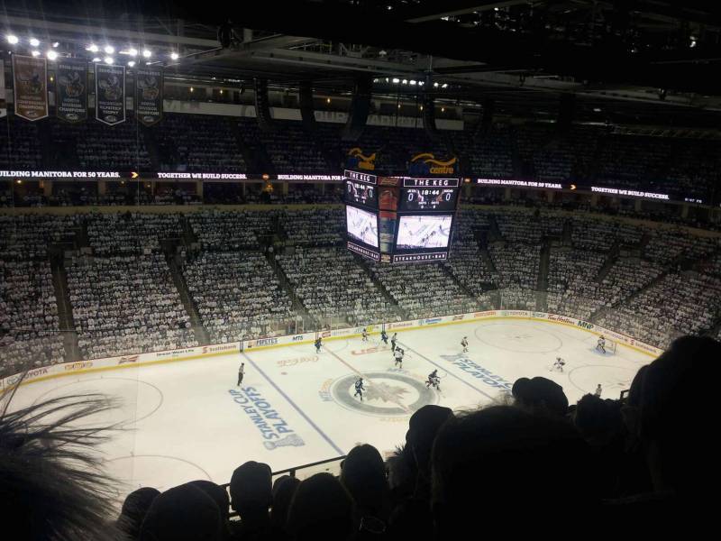 Seat view from section 323 at Bell MTS Place, home of the Winnipeg Jets