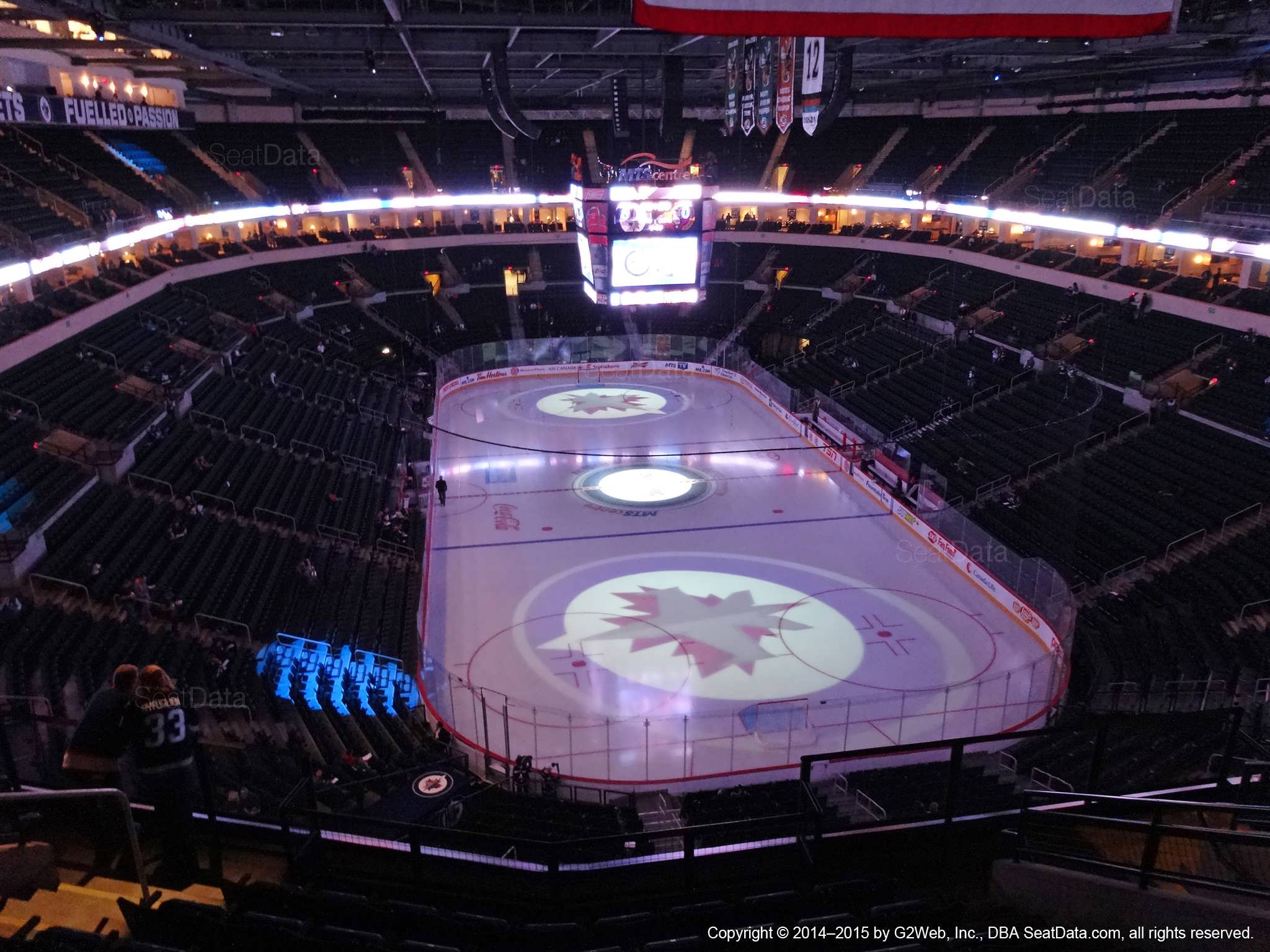 Seat view from section 329 at Bell MTS Place, home of the Winnipeg Jets