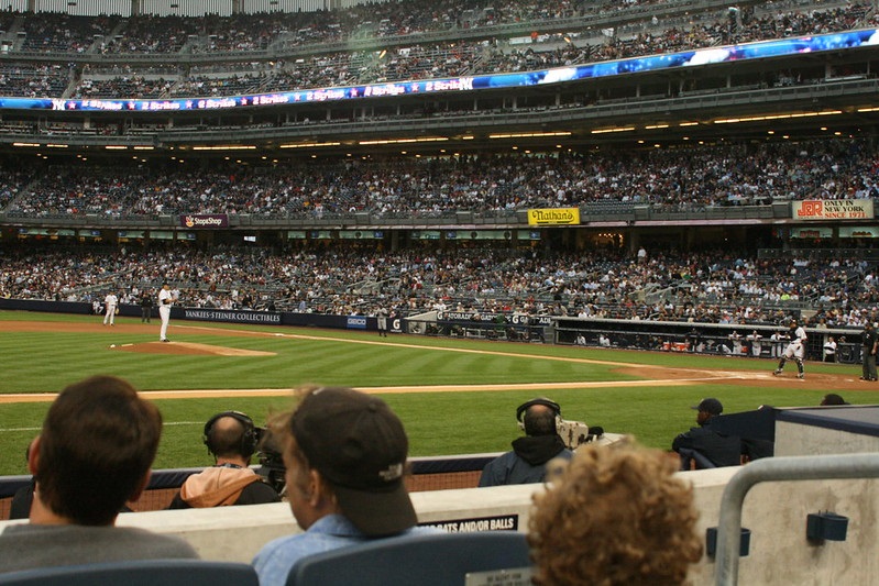 Photo taken from the Legends Suite seats at Yankee Stadium during a New York Yankees home game.