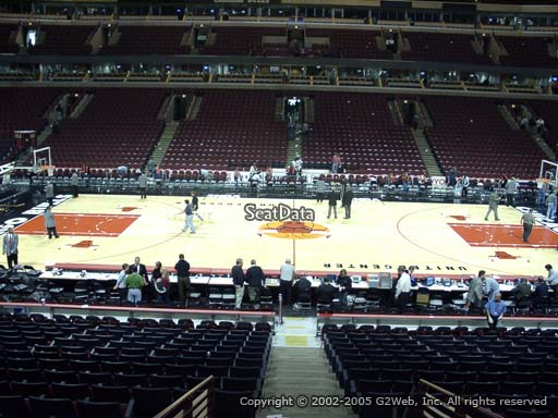Seat view from section 101 at the United Center, home of the Chicago Bulls