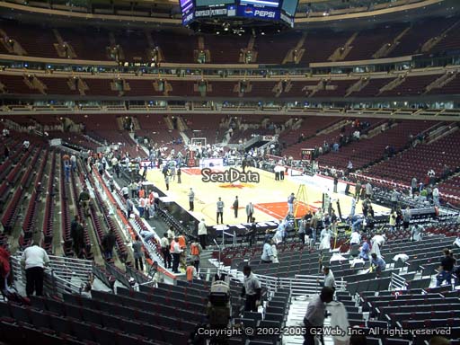 Seat view from section 107 at the United Center, home of the Chicago Bulls