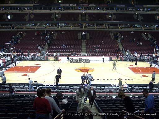 Seat view from section 111 at the United Center, home of the Chicago Bulls