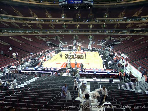 Seat view from section 117 at the United Center, home of the Chicago Bulls