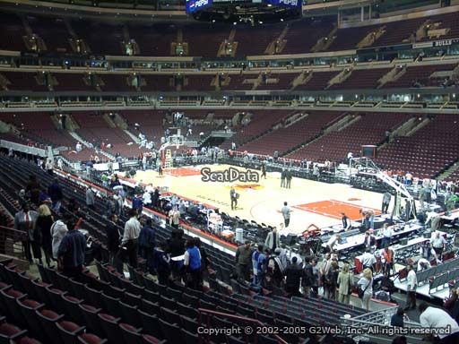 Seat view from section 120 at the United Center, home of the Chicago Bulls