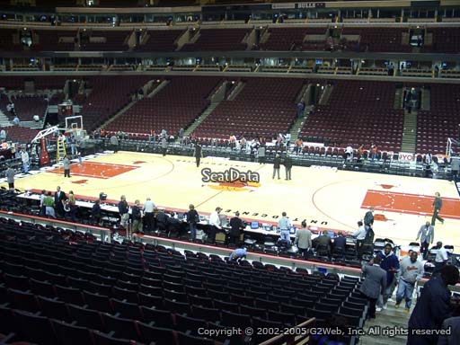 Seat view from section 121 at the United Center, home of the Chicago Bulls