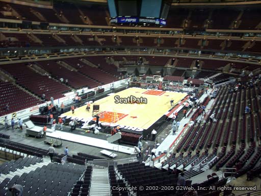 Seat view from section 206 at the United Center, home of the Chicago Bulls