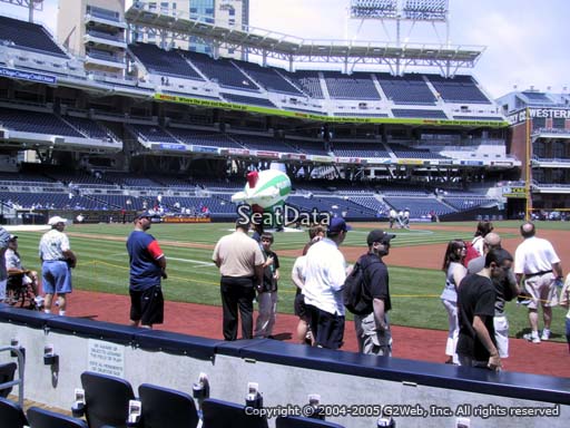 Seat view from section 9 at Petco Park, home of the San Diego Padres