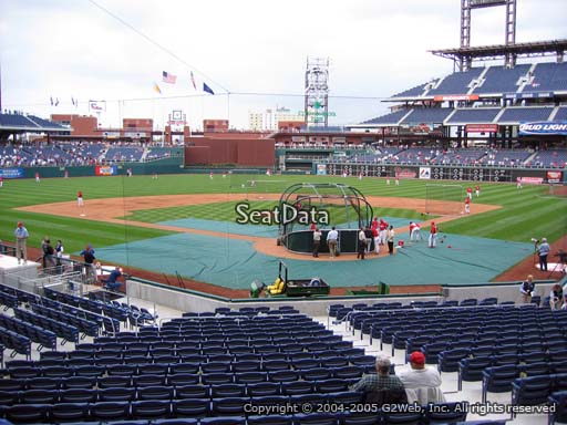 Seat view from section C at Citizens Bank Park, home of the Philadelphia Phillies