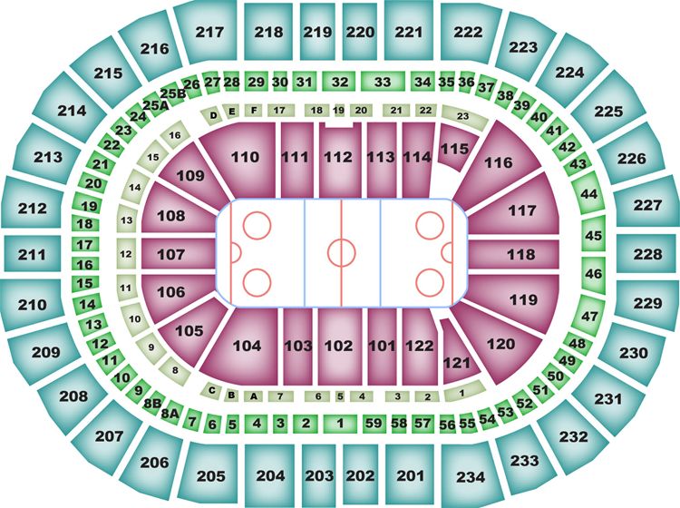 PPG Paints Arena Seating Chart, Pittsburgh Penguins.