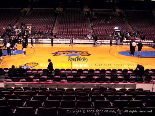 Seat view from section 113 at the Wells Fargo Center, home of the Philadelphia 76ers