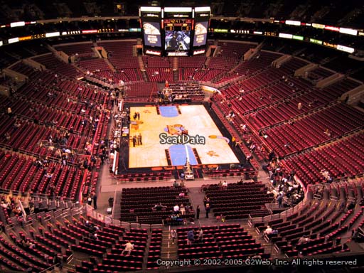 Seat view from section 207 at the Wells Fargo Center, home of the Philadelphia 76ers