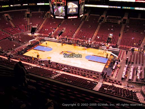 Seat view from section 215 at the Wells Fargo Center, home of the Philadelphia 76ers