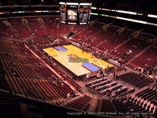 Seat view from section 217 at the Wells Fargo Center, home of the Philadelphia 76ers