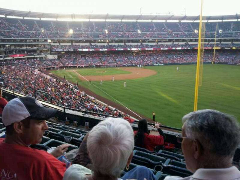 Seat view from section 348 at Angel Stadium of Anaheim, home of the Los Angeles Angels of Anaheim